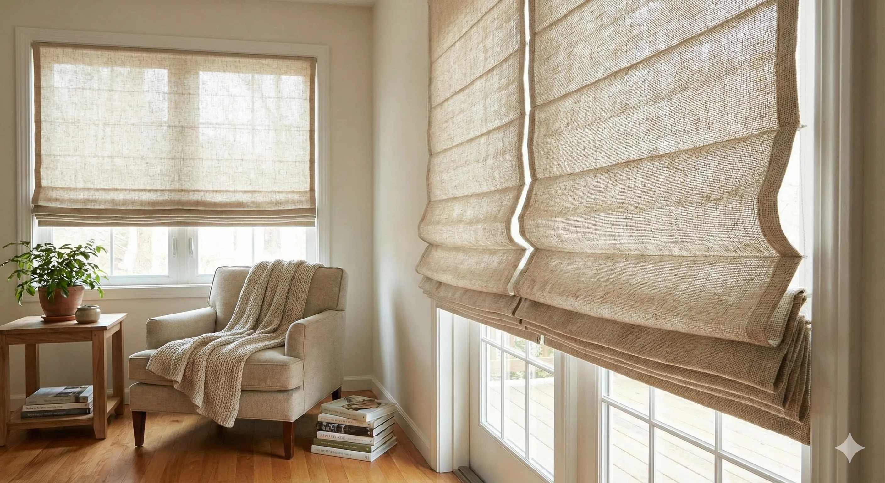 Organic Roman Shades